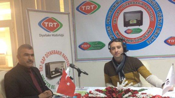 İlçe milli eğitim müdürümüz sayın Mehmet Ali Az TRTGAP radyo programında ilçemiz milli eğitim çalışmaları hakkında konuştu