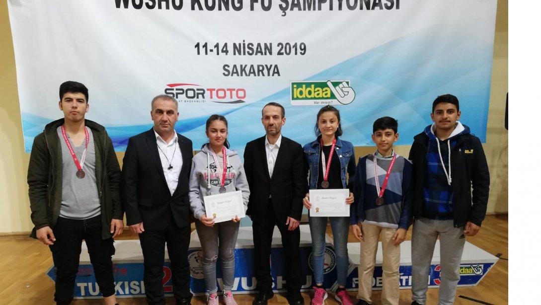 Wushu Türkiye Şampiyonasında Daushu 32 Form Kategorisinde Türkiye 3.