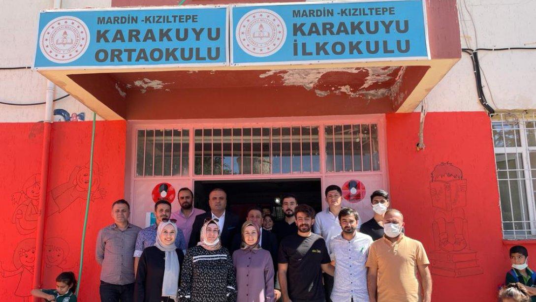Kızıltepe İlçe Milli Eğitim Müdürü Sn. Rışvan DÜNDAR Karakuyu İlkokul/Ortaokulunu ziyaret etti.