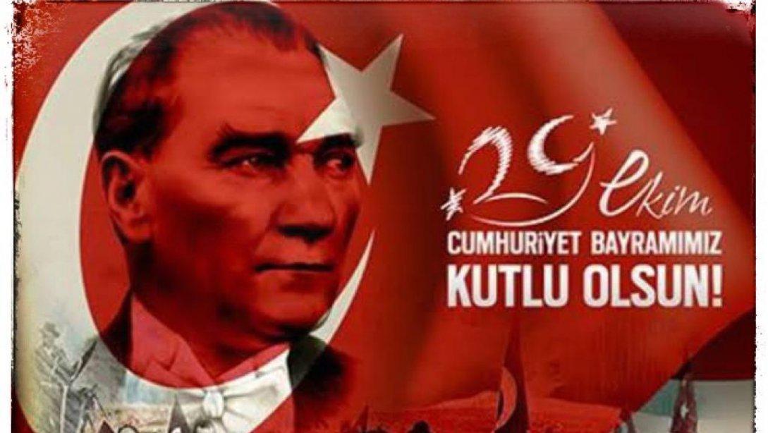 Kızıltepe İlçe Milli Eğitim Müdürü Sayın Rışvan DÜNDAR'ın 29 Ekim Cumhuriyet Bayramı Mesajı 