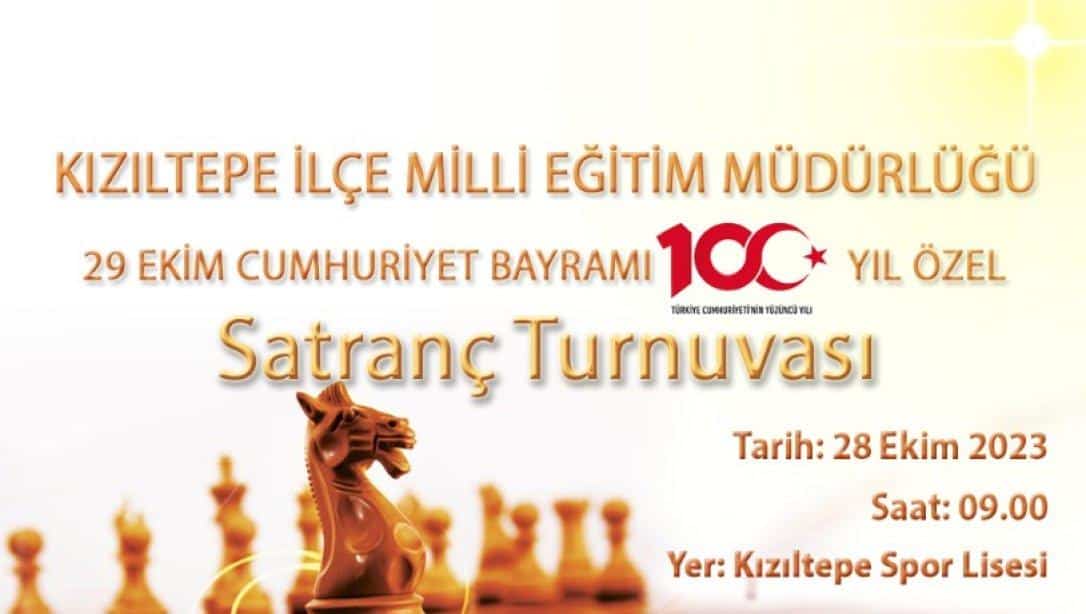Cumhuriyetimizin 100.Yılına Özel Satranç Turnuvası Düzenlenecektir
