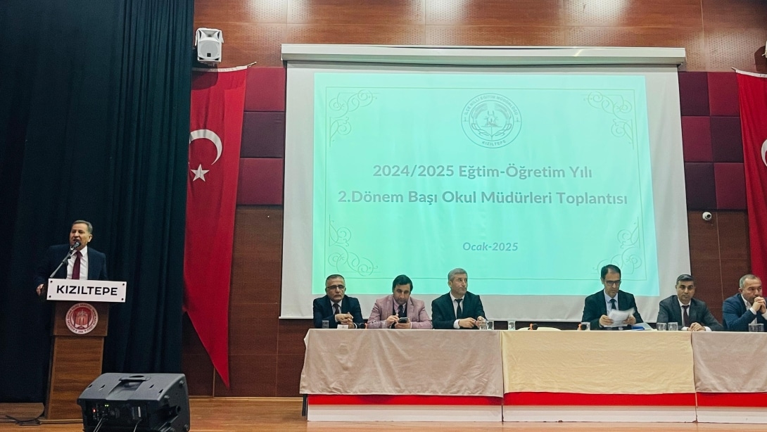 İlçe Milli Eğitim Müdürümüz Abdulkadir GÜMÜŞ Başkanlığında 2.Dönem Başı Okul Müdürleri Toplantısı Yapıldı 